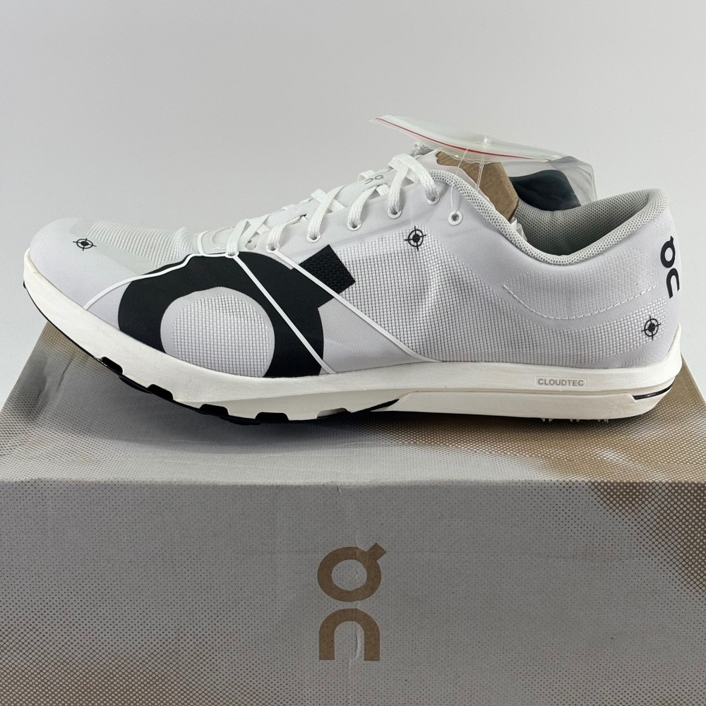 On Cloudspike 10000m Track Spikes Mens 10 White Mint 3MD106711 New Racing Shoes